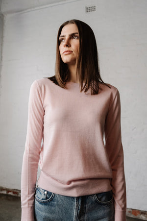 Leila L/S Sweater | Blush