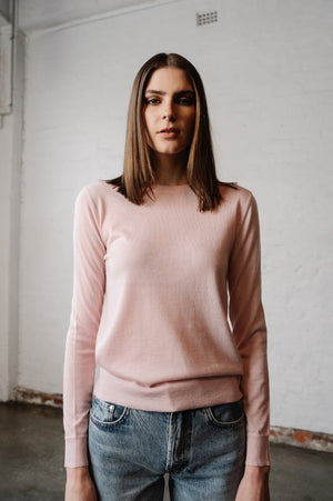 Leila L/S Sweater | Blush